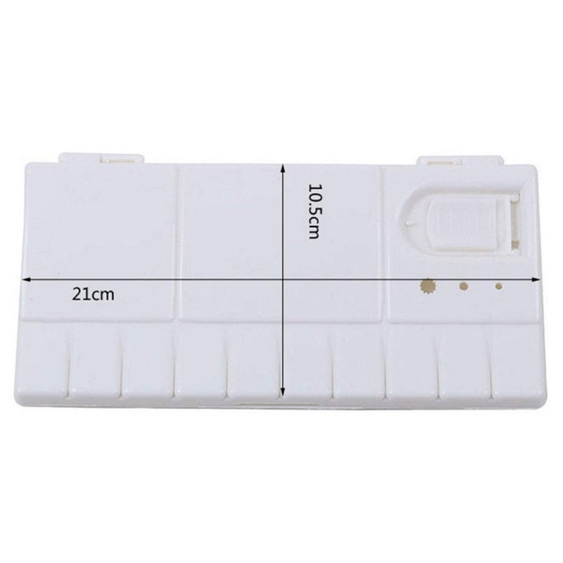 SUPIA Folding Paint Trays Box Watercolor Plastic Painting Pallet with 25 Compartments, Thumbhole and Art Eraser - Image 3
